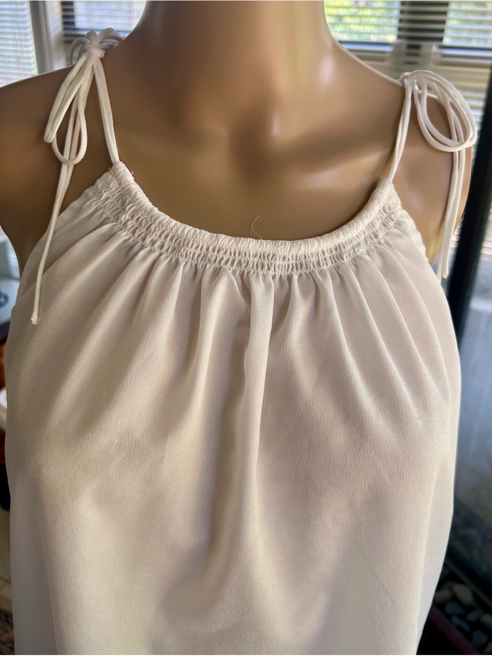 Daniel Cremieux Ivory Tie-Shoulder Camisole